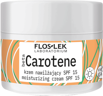 FLOSLEK LABORATORIUM,krem do twarzy nawilżajacy, z beta-karotenem, SPF 15, na dzień,kompozycja-1