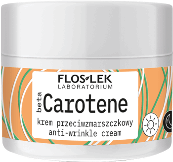 FLOSLEK LABORATORIUM,krem do twarzy przeciwzmarszczkowy, z beta-karotenem, dzień/noc,kompozycja-1