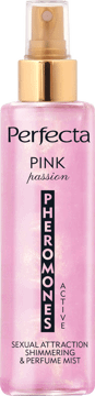 PERFECTA,rozświetlająca mgiełka perfumowana dla kobiet, Pink Passion,przód