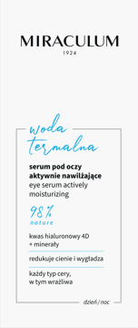 MIRACULUM,serum pod oczy nawilżające,przód