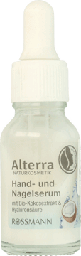 ALTERRA,serum do rąk i paznokci Kokos,przód
