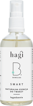 HAGI,naturalna esencja do twarzy z hydrolatem z bawełny,przód