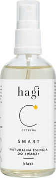 HAGI,naturalna esencja do twarzy z hydrolatem z cytryny i pomarańczy,przód