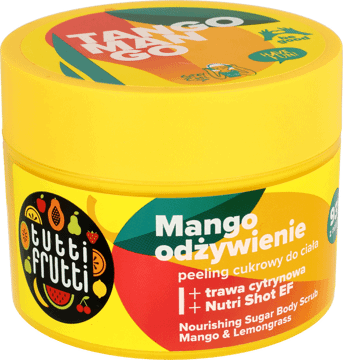 FARMONA TUTTI FRUTTI,peeling cukrowy do ciała mango, odżywienie,przód