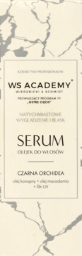 WIERZBICKI & SCHMIDT,serum-olejek do włosów natychmiastowe wygładzenie i blask,przód