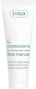 ZIAJA,pasta do mycia twarzy przeciw zaskórnikom,przód