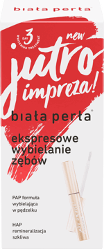 BIAŁA PERŁA,ekspresowe wybielanie zębów widoczny efekt bieli,przód