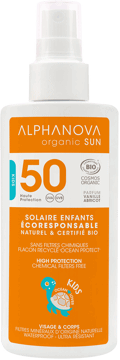 ALPHANOVA SUN,spray przeciwsłoneczny SPF  50,przód