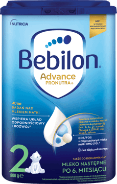 BEBILON,mleko następne dla niemowląt po 6. m-cu,przód