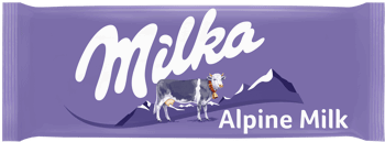 MILKA,czekolada mleczna z mleka alpejskiego,przód