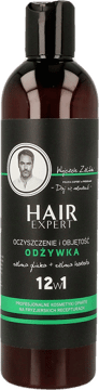 HAIR EXPERT,odżywka do włosów oczyszczenie i objętość, 12w1, Zielona Glinka i Zielona Herbata,przód