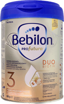 BEBILON,mleko modyfikowane PROfutura DUOBIOTIK 3,przód