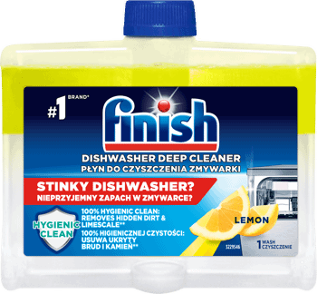 FINISH,płyn do czyszczenia zmywarki cytrynowy,przód