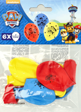 AMSCAN,balony lateksowe Psi Patrol,przód