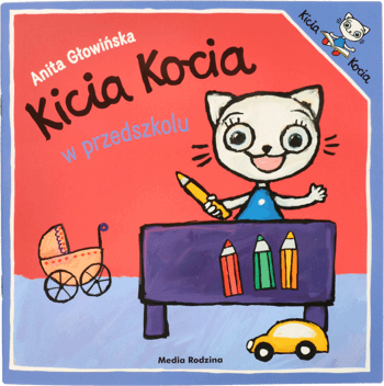 PLATON,książka dla dzieci Kicia Kocia w przedszkolu,przód