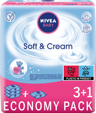 NIVEA BABY,chusteczki nawilżane dla dzieci,przód