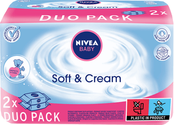 NIVEA BABY,chusteczki nawilżane dla dzieci,przód