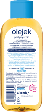 BAMBINO RODZINA,olejek pod prysznic dla dorosłych i dla dzieci 3+,tył