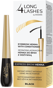 LONG4LASHES,henna do brwi z odżywką, Black,kompozycja-1