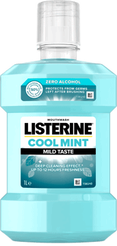LISTERINE,płyn do płukania jamy ustnej łagodny smak,przód