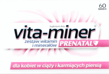 VITA-MINER,witamin i minerałów dla kobiet w ciąży i karmiących piersią,przód