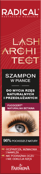 FARMONA RADICAL,szampon do rzęs w piance, rzęsy naturalne i przedłużone,przód