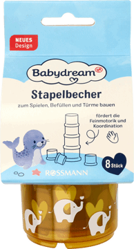 BABYDREAM,zabawka zestaw kubeczków,przód