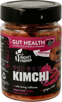 MIGHTY FARMER,surówka, kimchi z imbirem i burakiem,przód