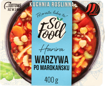 SO FOOD,warzywa po marokański ,przód