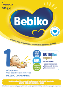 BEBIKO,mleko początkowe dla niemowląt, 1,przód