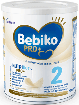BEBIKO,mleko następne dla niemowląt, powyżej 6. m-ca życia, 2,przód