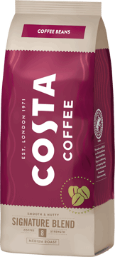 COSTA COFFEE,kawa ziarnista palona, Medium Roast,przód