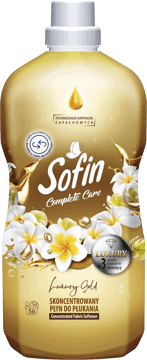 SOFIN,płyn do płukania tkanin Luxury Gold,przód