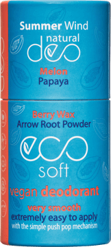 ECO SOFT,ekologiczny dezodorant Melon, Papaya,przód