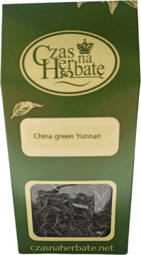 CZAS NA HERBATĘ,herbata zielona liściasta China green,przód