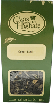 CZAS NA HERBATĘ,herbata zielona liściasta z dodatkami,przód