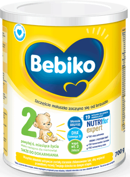BEBIKO,mleko następne dla niemowląt, powyżej 6. m-ca życia, 2,przód