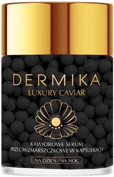 DERMIKA,serum do twarzy kawiorowe, przeciwzmarszczkowe, w kapsułkach, dzień/noc,kompozycja-1