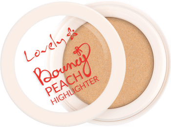 LOVELY,rozświetlacz do twarzy innowacyjna formuła, Bouncy Peach,kompozycja-1