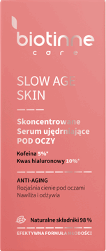 BIOTINNE,serum pod oczy ujędrniające,przód