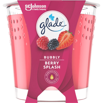 GLADE,świeca zapachowa Bubbly Berry Splash,przód