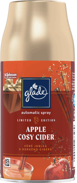GLADE,automatyczny odświeżacz powietrza Apple Cosy Cider, zapas,przód