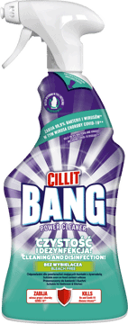 CILLIT BANG,spray do czyszczenia łazienki,przód