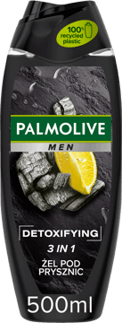 PALMOLIVE,żel pod prysznic, Detoxifying, 3w1 do ciała, twarzy i włosów,przód