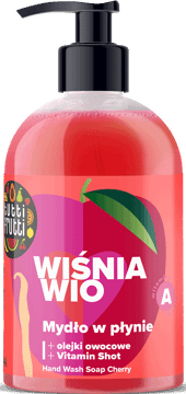 FARMONA TUTTI FRUTTI,mydło w płynie, wiśnia i porzeczka,przód