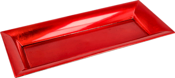 ELOY CHRISTMAS,talerz plastikowy czerwony, 28 x 12 cm,przód