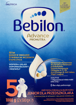 BEBILON,odżywcza formuła na bazie mleka dla przedszkolaka,przód