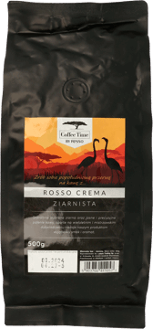 COFFE TIME BY ROSSO,kawa ziarnista Crema,przód