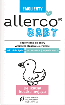 ALLERCO,delikatna kostka myjąca ,przód