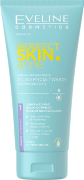EVELINE COSMETICS,żel do mycia twarzy głęboko oczyszczający, odblokowujący pory,przód